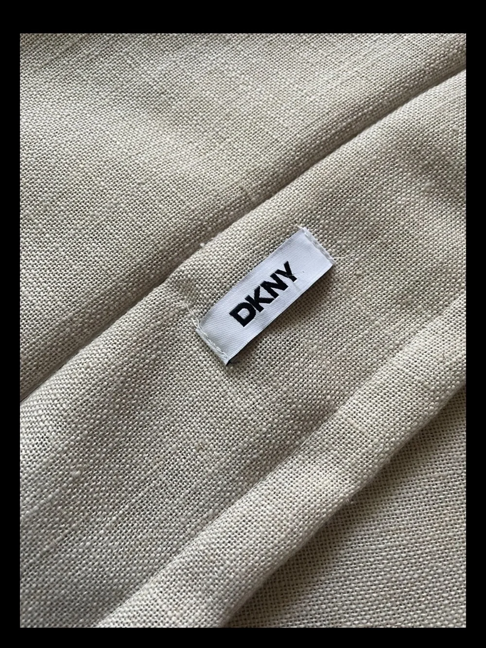 DKNY Textured Fabric Pillow Cover
